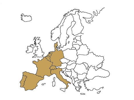 Mapa de zonas donde actuamos